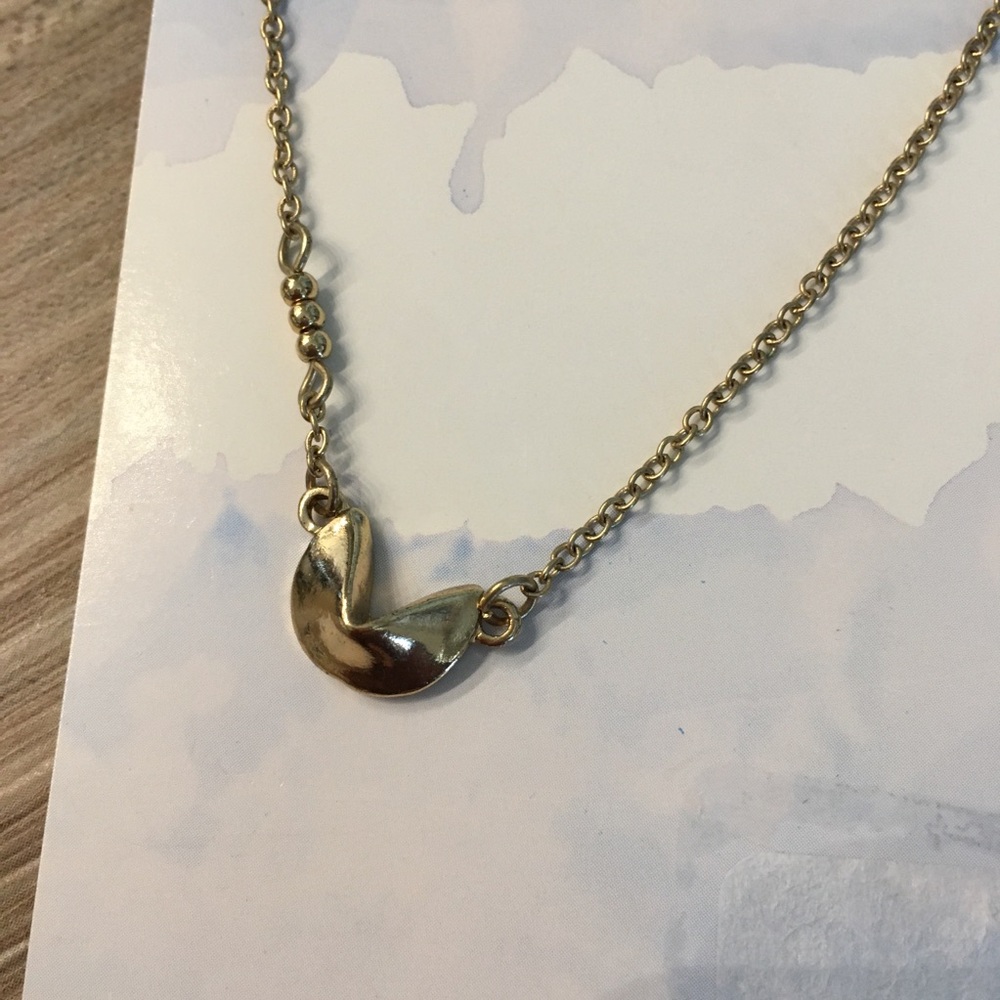 🔺SOLD🔻 Inspired Life Fortune Cookie Necklace - Picture 4 of 4